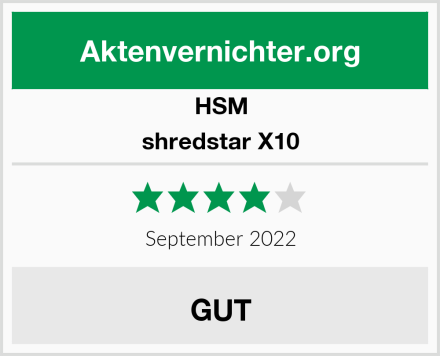 HSM shredstar X10 Test