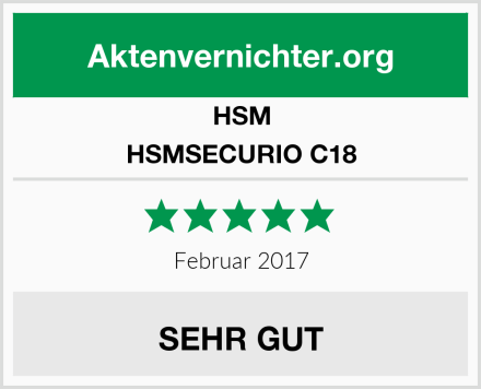 HSM HSMSECURIO C18 Test